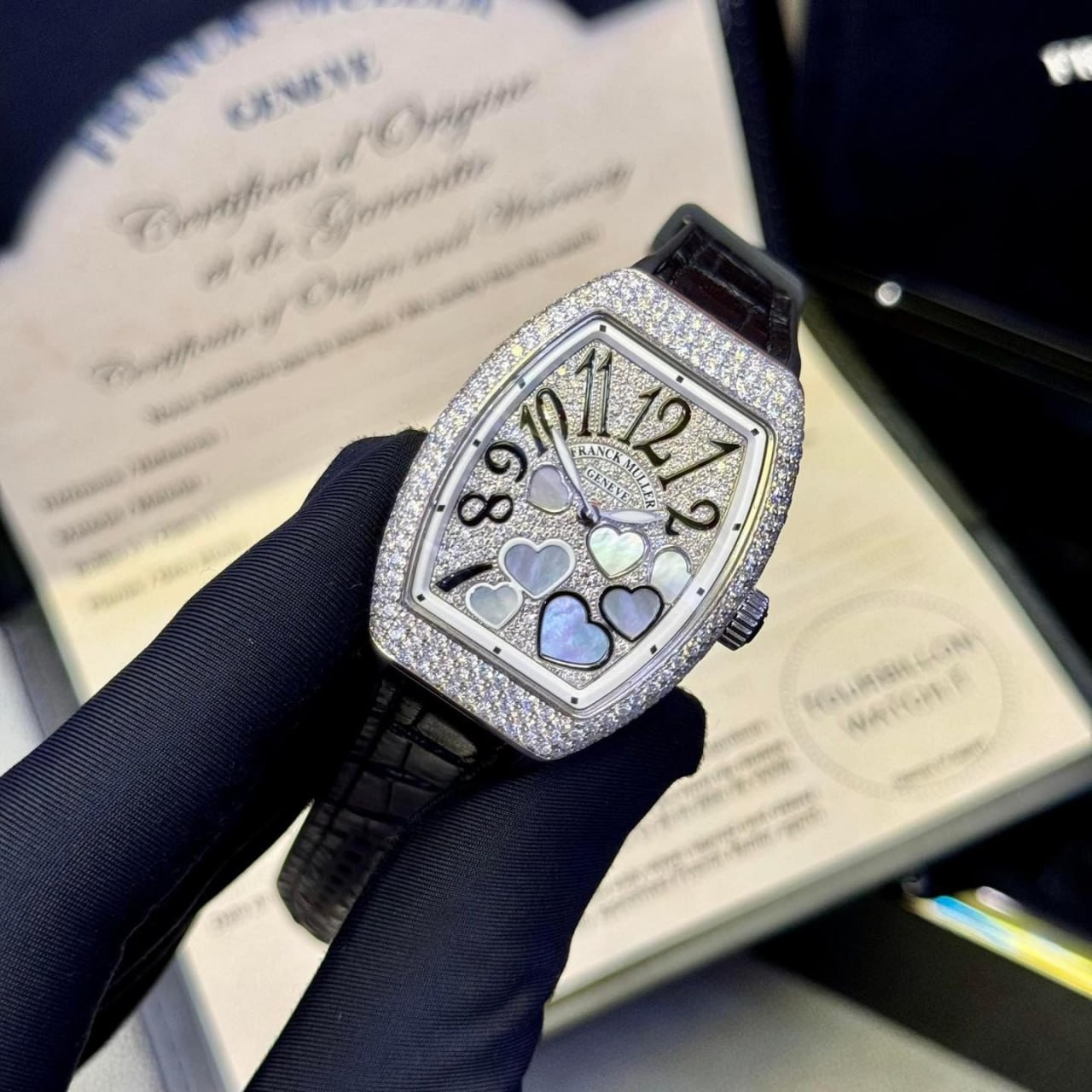 Franck Muller V32 Lady Heart Diamond
